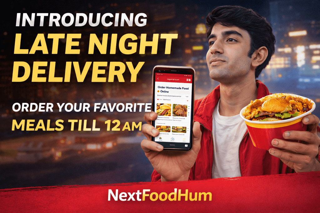 Late Night Homemade Food Delivery Till 12 AM – Fresh Meals by NextFoodHub