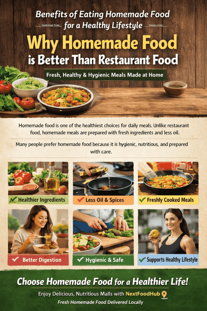 Eating homemade food